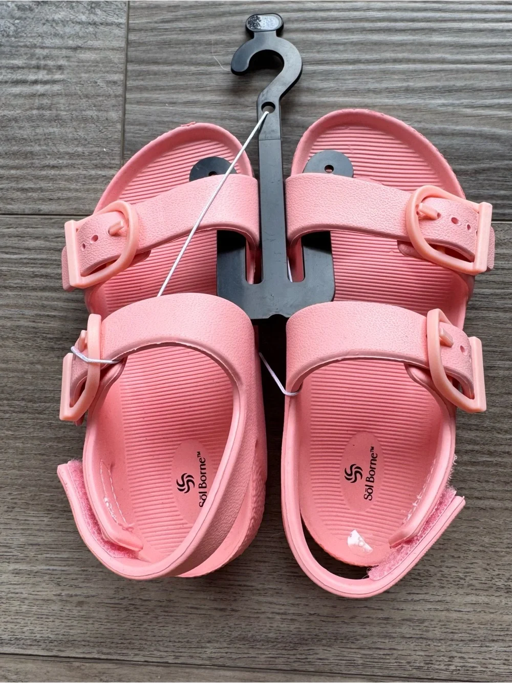 NEW Kids' Pink Adjustable Strap Sandals